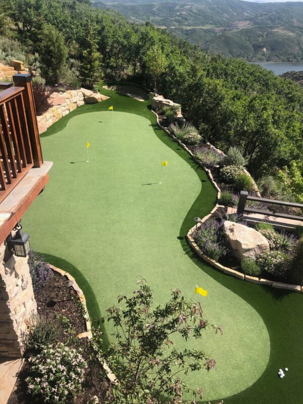 Bring Golf Home with A Backyard Golf Course PushNPutt